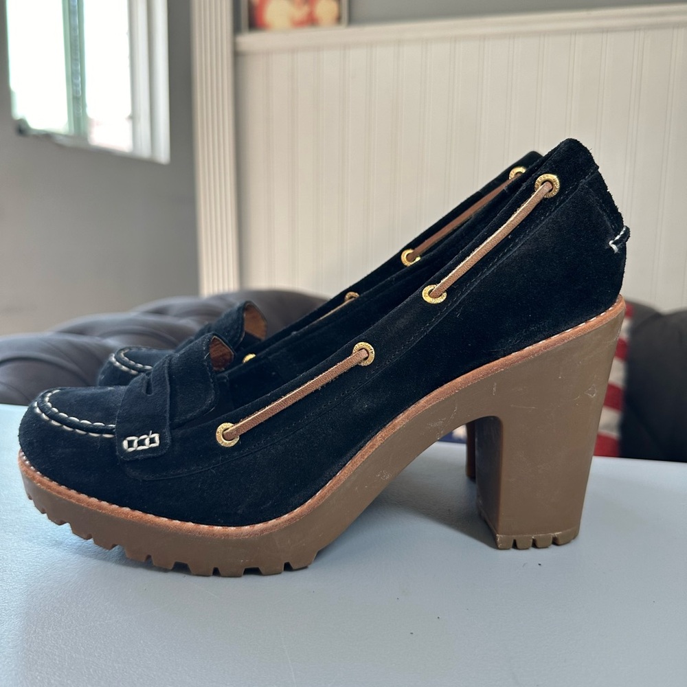 Sperry Top-Sider Women's Darlington Pump Black Suede Size 10
